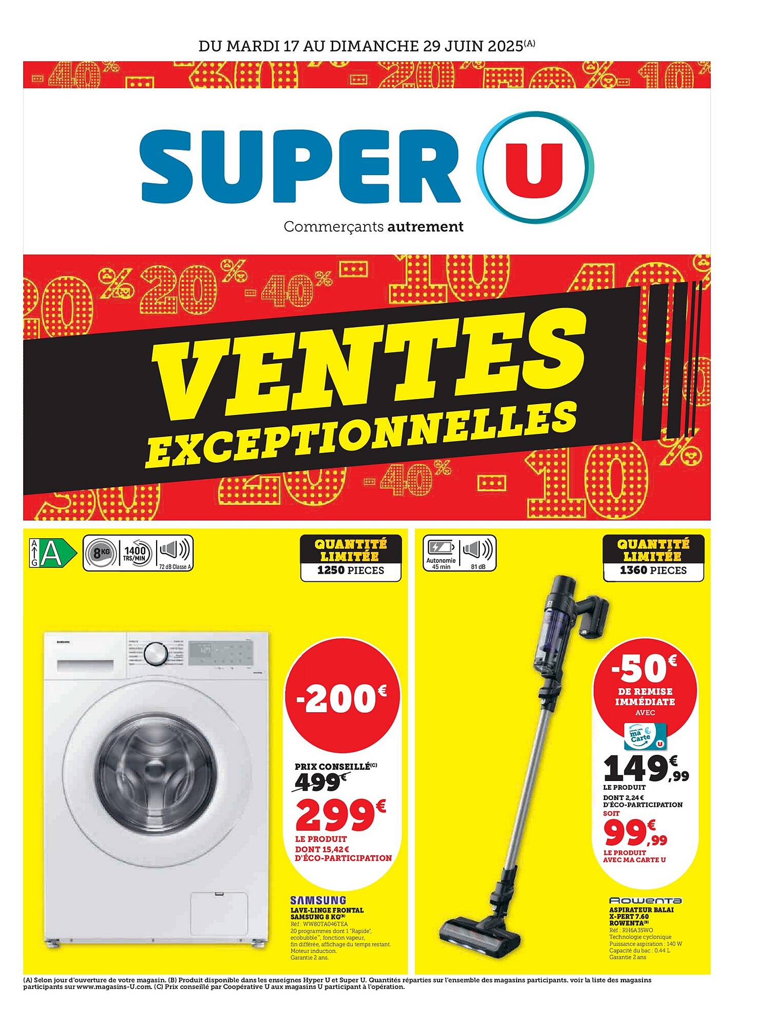 Du 17 au 29 juin