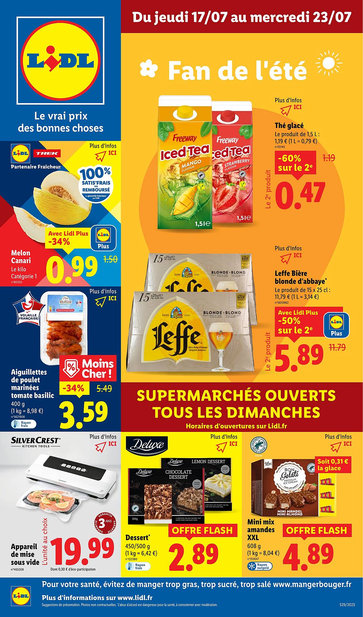 Du 17 au 23 juillet