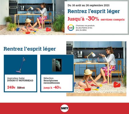 Darty Rentrez l'esprit léger