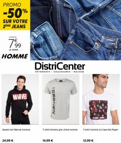 PROMO -50 % sur votre 2ème jeans HOMME