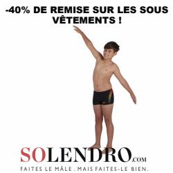 -40% de remise sur les sous vêtements !