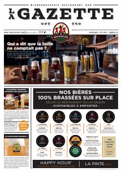 NOS BIÈRES 100% BRASSÉES SUR PLACE