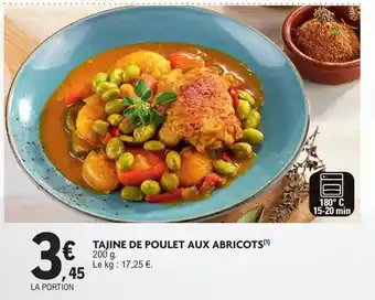 Tajine de poulet aux abricots 