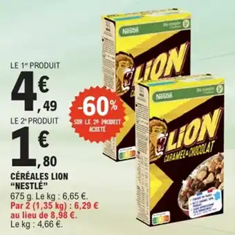 Céréales lion nestle 