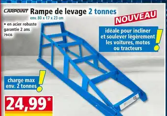 Carpoint rampe de levage 2 tonnes 