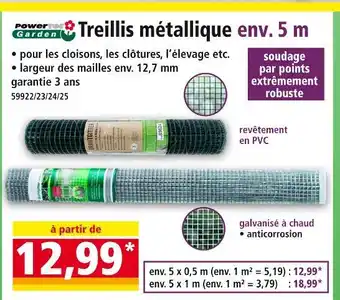 Treillis métallique env. 5 m 