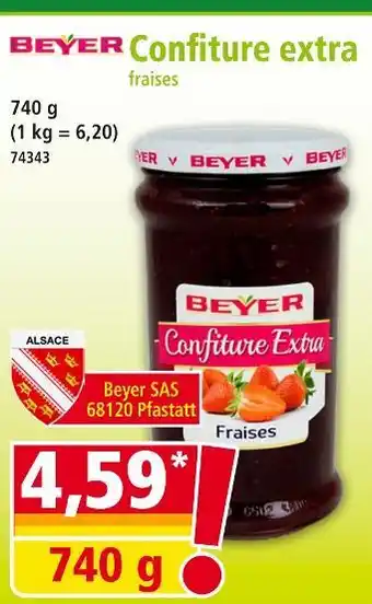 Beyer confiture extra fraises 