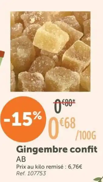 Ab gingembre confit 