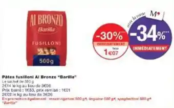 Pâtes fusilloni al bronzo barilla 