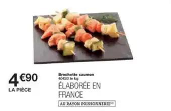 Brochette saumon 