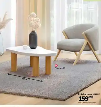 Table basse nuage 