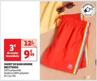 Short de bain homme inextenso 