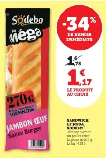 Sandwich le mega sodebo 