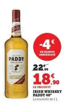 Irish whiskey paddy 40° 