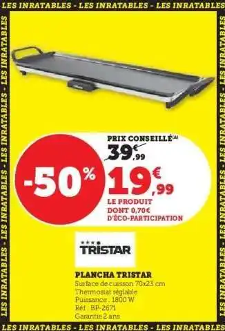 Plancha tristar 