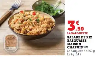 Salade de riz basquaise maison chapuis 