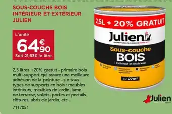 Julien sous-couche bois intérieur et extérieur 