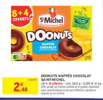 St michel doonuts nappes chocolat 