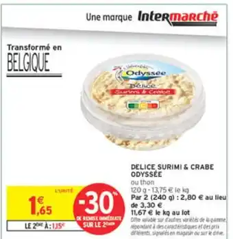 Odyssée delice surimi & crabe 