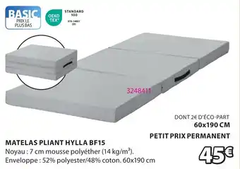 Matelas pliant hylla bf15