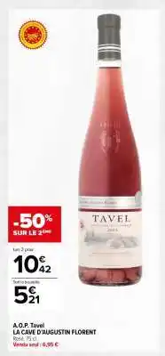 A.o.p. tavel la cave d'augustin florent 