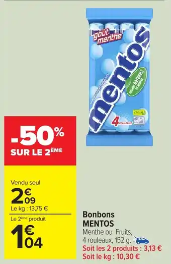 Bonbons mentos 