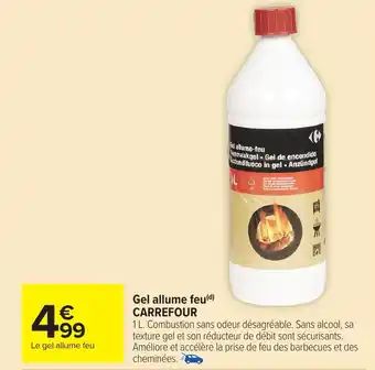 Gel allume feu carrefour 