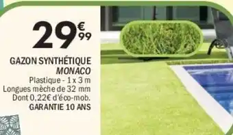 Gazon synthétique monaco 