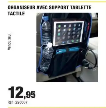 Organiseur avec support tablette tactile 