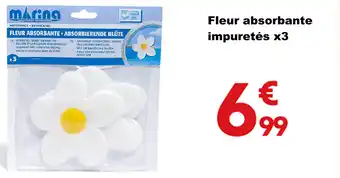 Fleur absorbante impuretés x3 