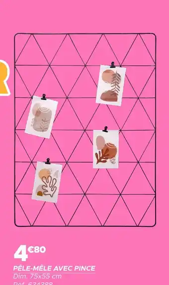 Pêle-mêle avec pince 