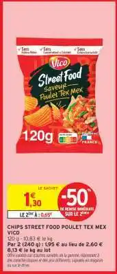 Chips street food poulet tex mex vico 