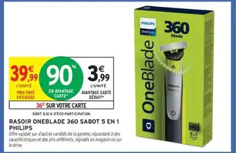 Rasoir oneblade 360 sabot 5 en 1 philips 