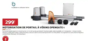 Motorisation de portail à vérins opengate 1 