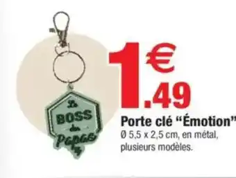 Porte clé "émotion" 