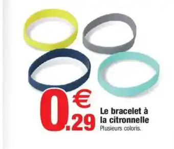 Le bracelet à la citronnelle