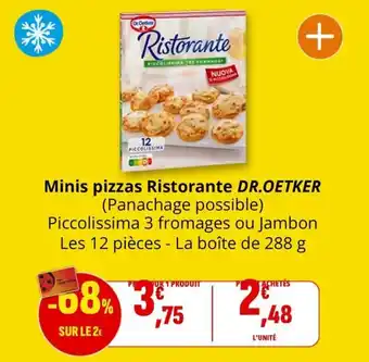 Minis pizzas ristorante dr.oetker 