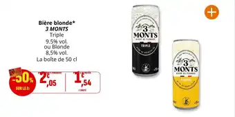 Bière blonde 3 monts 