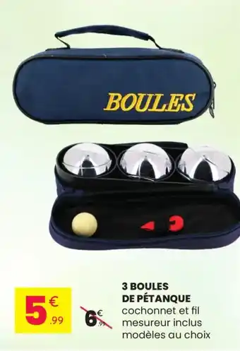 3 boules de pétanque 