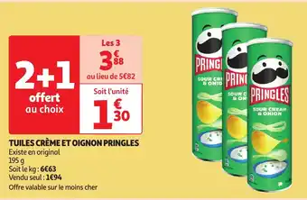 Pringles tuiles crème et oignon 