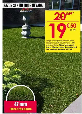 Gazon synthétique névada 