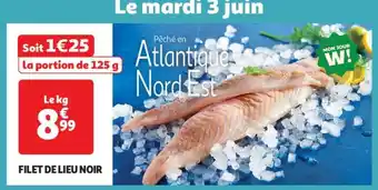 Filet de lieu noir 