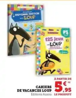 Cahiers de vacances loup 