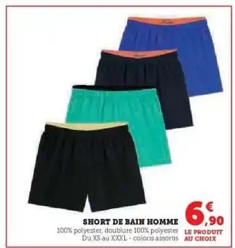 Short de bain homme 