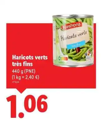 Haricots verts très fins 