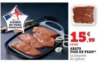 Abats foie de veau 
