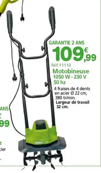Motobineuse 1050 w - 230 v 50 hz 