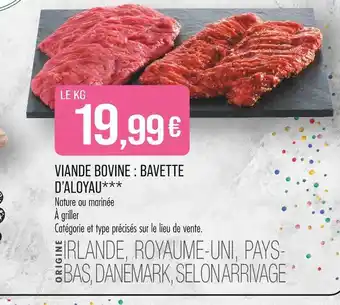 Viande bovine : bavette d'aloyau 