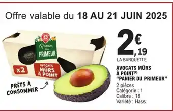 Avocats mûrs à point 