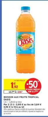 Boisson aux fruits tropical “oasis” 